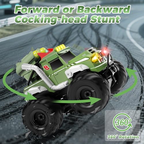 Dysaim Coche Teledirigido Anfibio, Monster Jam Cars Juguetes, 2.4 GHz RC Drift Car, Todoterreno Teledirigido 4x4, Drift RC Car Regalo Niños 6 Años, Coches Teledirigidos Niños 6 7 8 9 10 11 12 Años - imagen 4