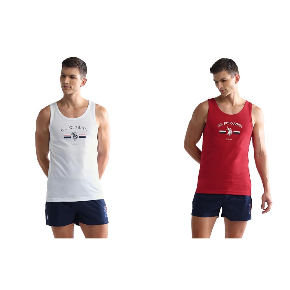 u.s. polo assn. Men's Cotton Regular Fit Vest - Pack of 2-picture-52