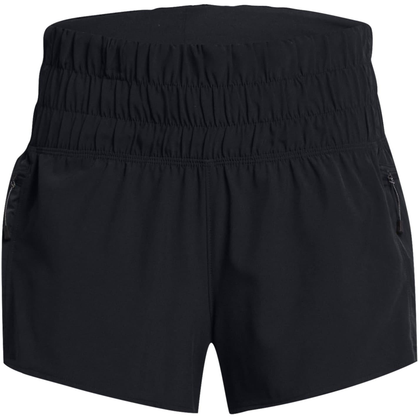 Under Armour Women's Black/Black/White Run Anywhere Shorts Sports Bottoms L