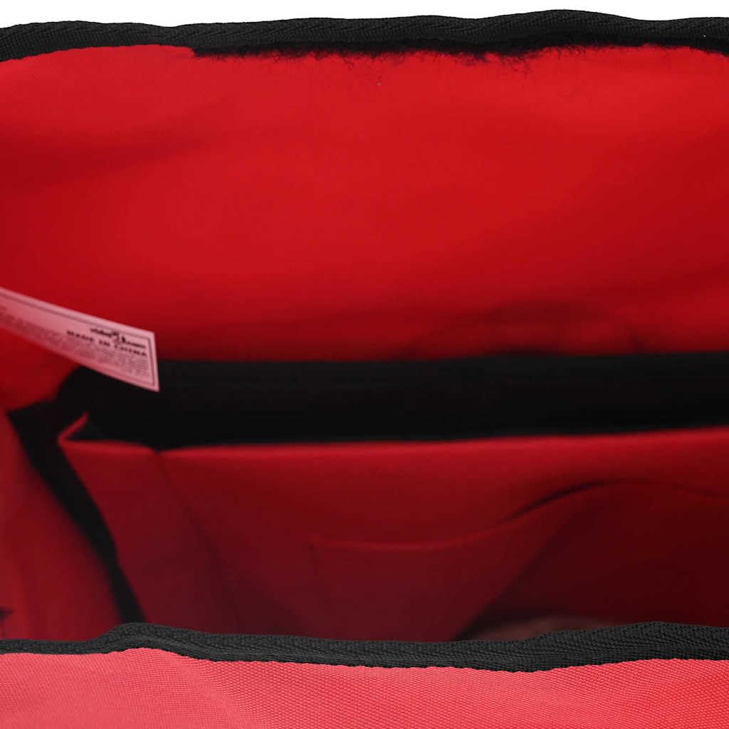 Torba rowerowa czerwona z poliestru 34 x 16 x 59 cm, przestronna i wodoszczelna, nadaje się do rowerów MTB, rowerów wyścigowych, trekkingowych, miejskich i e-rowerów, ergonomiczna i