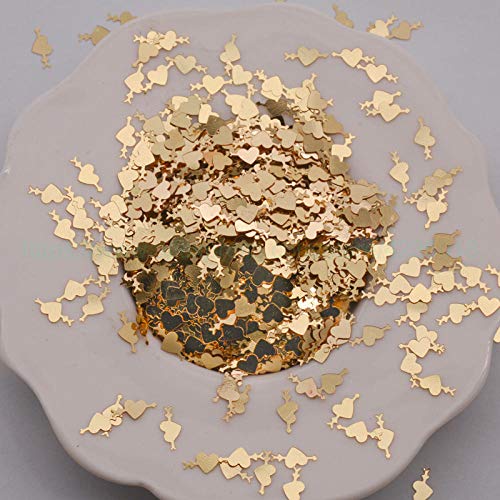 Amsahr Lentejuela 25g 4 * 9mm Flecha roja Forma corazón