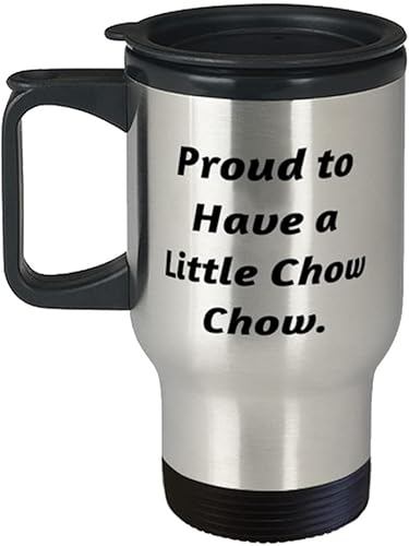 Miniatura 1 de Funny Chow Chow Dog Gifts, Proud to Have a Little Chow Chow, Birthday Travel Mug For Chow Chow Dog