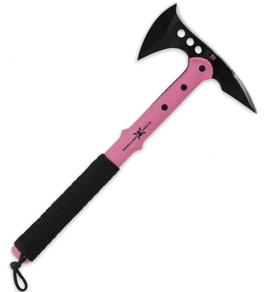 M48 Tactical Tomahawk Military Axe - Black Color | 3 78 Cast Stainless Steel Combat Axe with Piercing Spike | Nylon Cord Wrapped Fiberglass Handle product thumbnail 2
