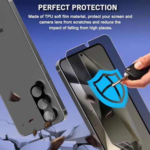 PaceBid-Privacidad-Protector-Pantalla-Compatible-con-Samsung-Galaxy-S24-Plus-5G-12-Pack-TPU-Anti-Espia-Protector-de-Pantalla-Protector-Lente-Camara-Sin-Burbujas-para-Galaxy-S24-Plus-5G