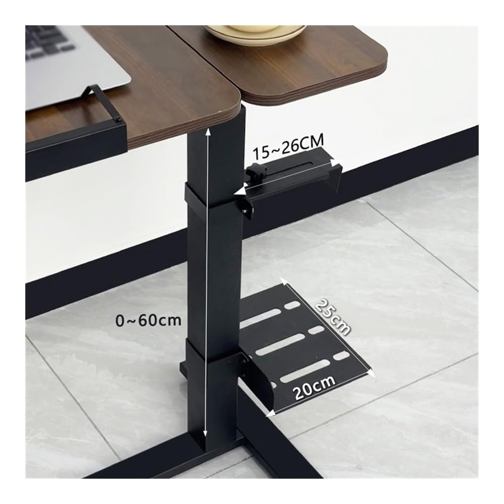 Stojak pod komputer Under Desk PC Holder Mount - Hanging Split Hanging Host Racks CPU Tower Black Steel Bracket, Heavy-Duty PC Support for Sit Stand Desk Akcesoria komputerowe
