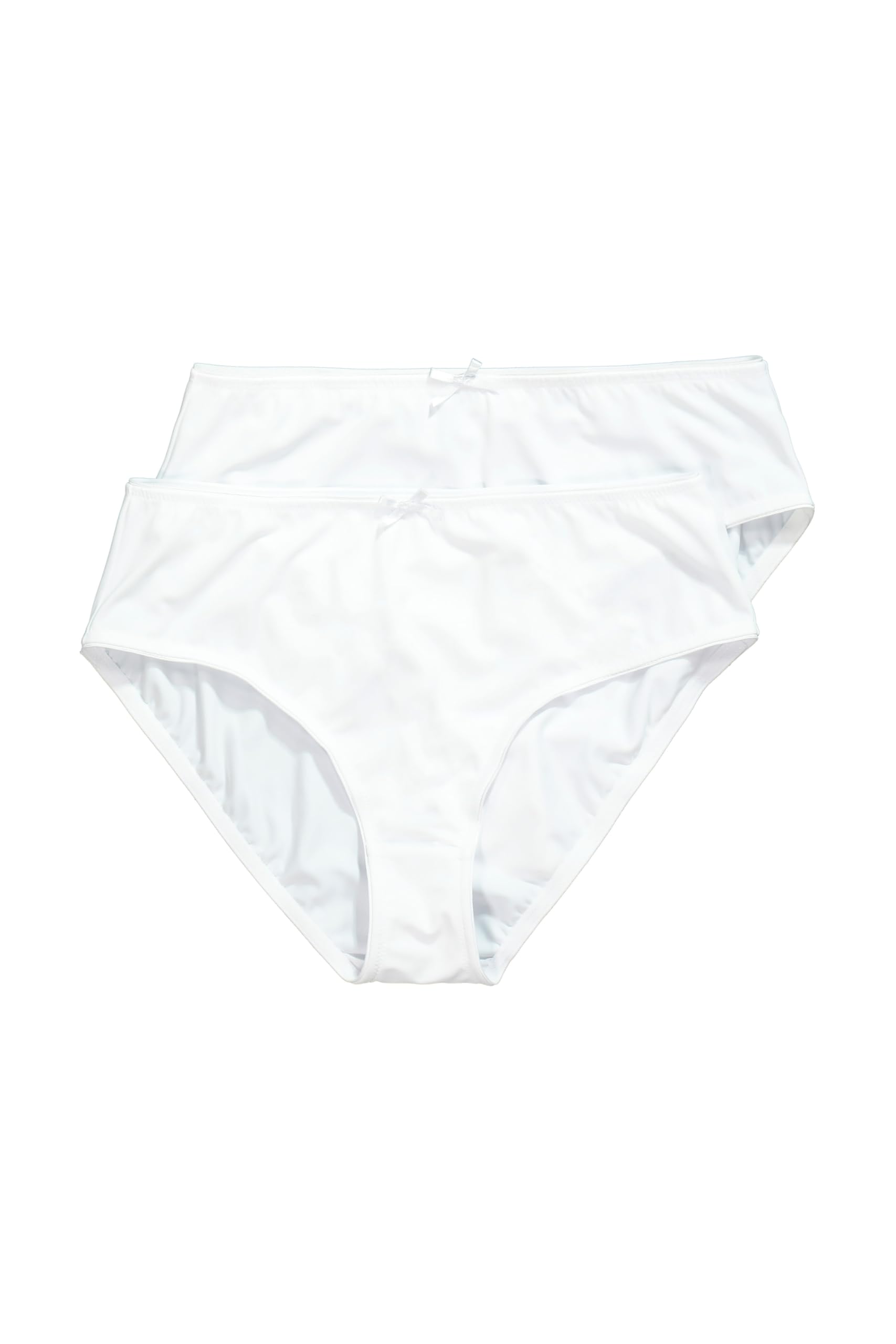Ulla Popken Women's Slips, 2er-Pack Briefs, Schneeweiß,