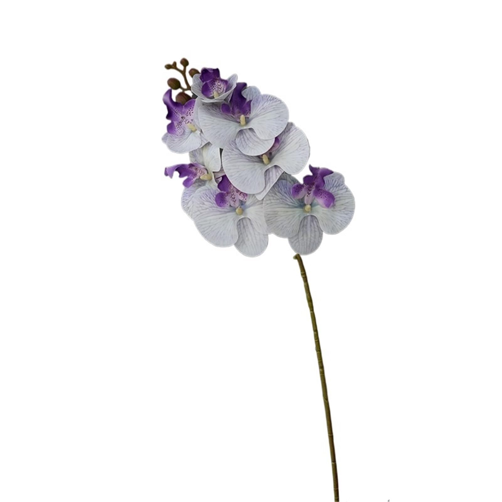 FonHNDG Artificial Flower Branches 1PC Simulation Flower Texture Orchid Fake Ornament Table Decoration(Light Blue)