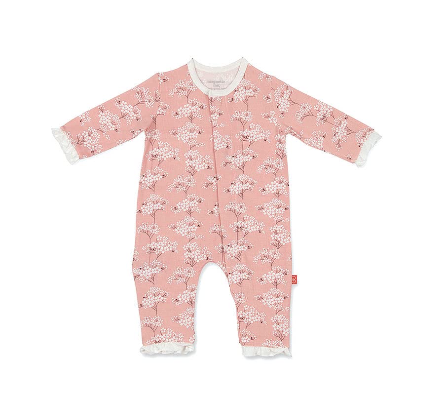 Magnetic Me Easy-Close Modal Coverall Jumpsuit Cherry Blossom 0-3 Months