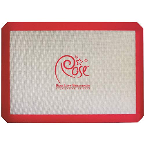 Rose Levy Beranbaum Signature Series Rose's Half 13" X 18" Sheets Non-Stick Silicone Baking Mat, 11.75" X 16.5", Tan #TOP16