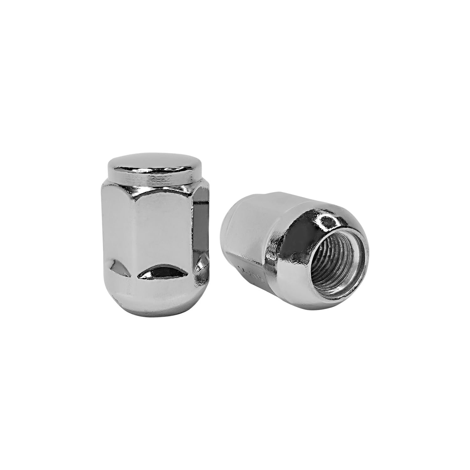 Mysttoo M14x1.5 Chrome Wheel Lug Stud Nut Set Compatible with 2007-2012 Honda Odyssey Pilot Ridgeline Acura MDX RL; 2017-21 Civic Type R, 90304SJAA91 611-313 (4PCS)