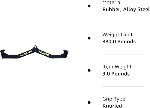 Miniatura 8 de Gimnasio en casa Fitness Remo Barra en T Barra en V Polea Cable Accesorios de Máquina, Bíceps Curl Tricep Lat Pulldown Bar Back Strength Training