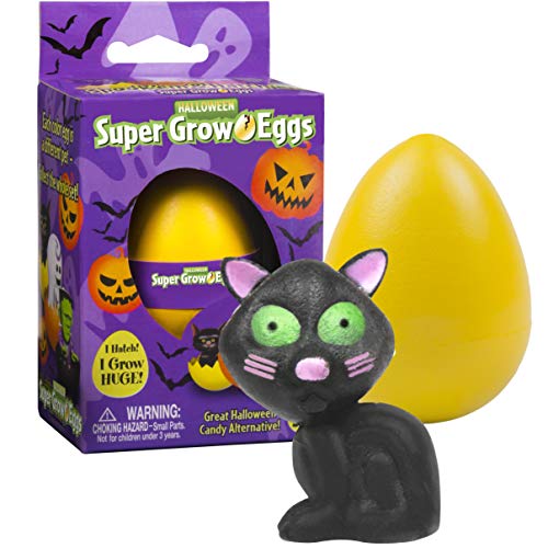 Halloween Super Grow Eggs Toy (1 Pack) - Surprise Characters Hatch & Grow in Water to 3X Bigger - Great for Party Favors & Goody Bags