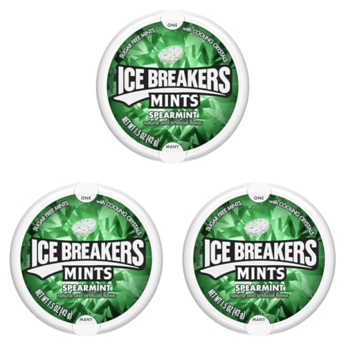 Image of Ice Breakers Mints Ice Cubes Spearmint 1.5 Oz Tin (Pack of 3)