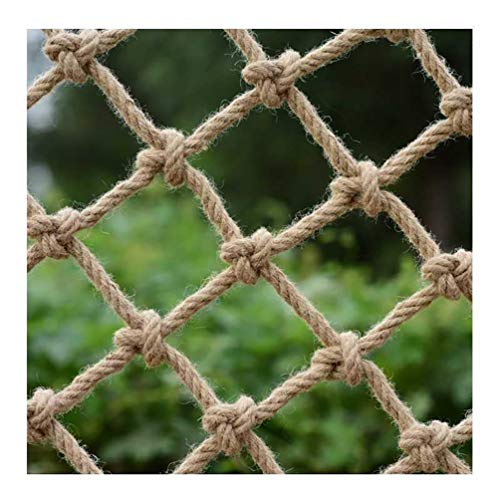 Filet d'escalade en chanvre pour aménagement de jardin naturel et décoration extérieure
