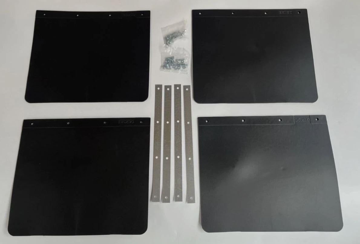 MSA Universal Fit Front & Rear Black Rubber Mudflaps Fits Car Van set of 4