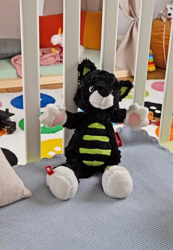 SIGIKID 52842 Stoffi Kater Minnie Plüschtier aus dem Kinderbuch: Die Stoffis; Kuscheltier zum Spielen, Schmusen, Sammeln für Babys und Kinder von 0 bis 8 Jahren