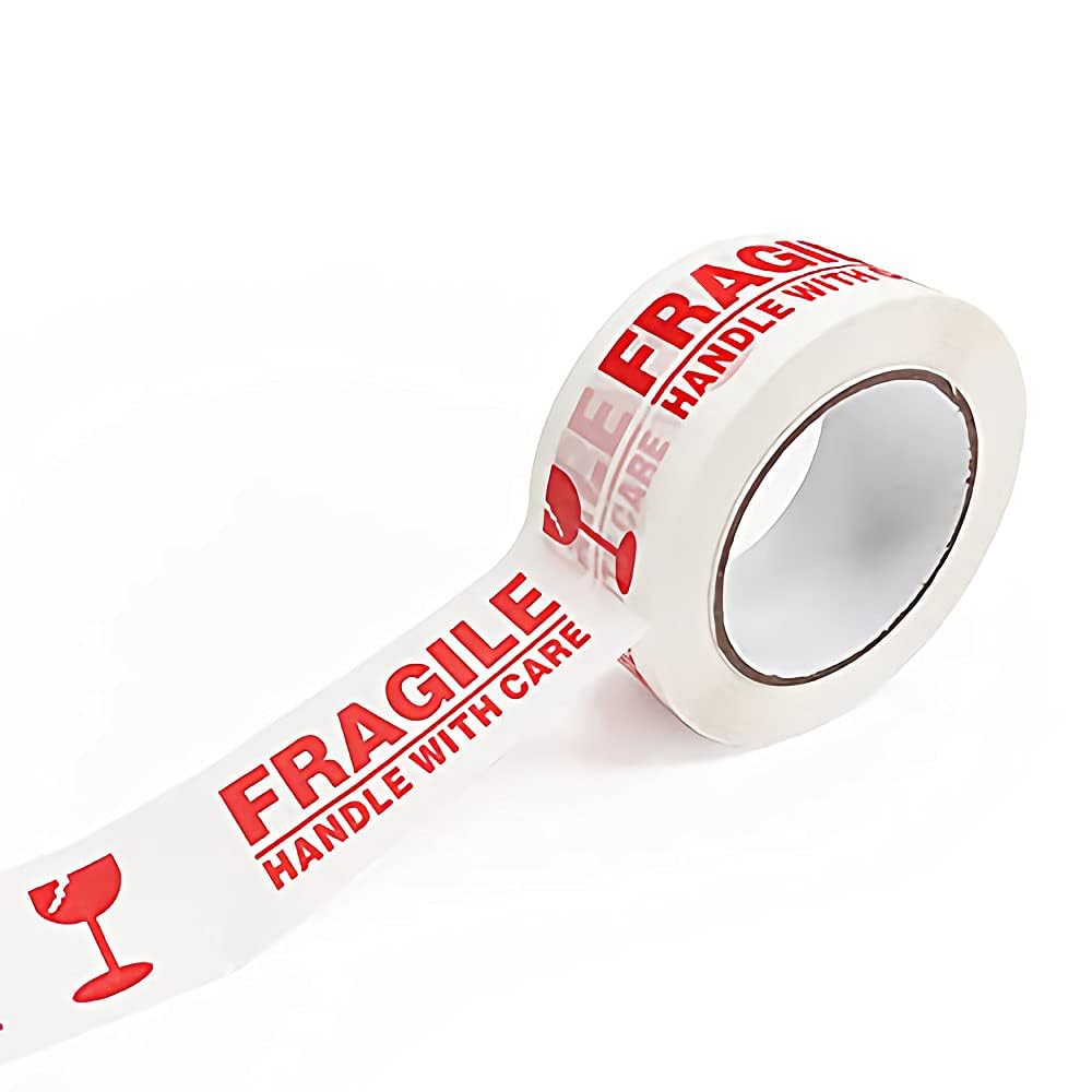 BINZO Fragile Handle With Care Self Adhesive Tape,Pack of 6, 150 Metre Length, 3 inch Width, Tapes For Packing Cartons, Boxes, Glass Items, Shipping, Packaging (Fragile, 3 Inch, 6 Pcs) (B0D6GP9N1N) Amazon Price History, Amazon Price Tracker
