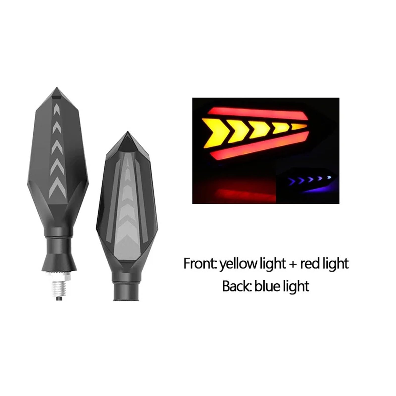 2x indicatori di direzione moto LED universali DRL Indicatoris Motos