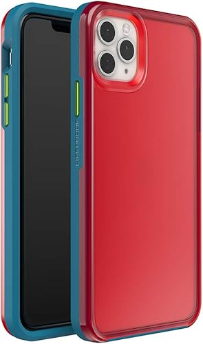 LifeProof SLAM Series - Funda para iPhone 11 Pro Max - RIOT (borde rosadoborde amarillo y baile de lluvia)