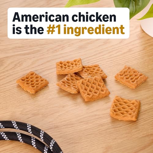 Image of Amazon Basics Dog Treats Chicken and Waffle Bites 12oz (Previously Wag)