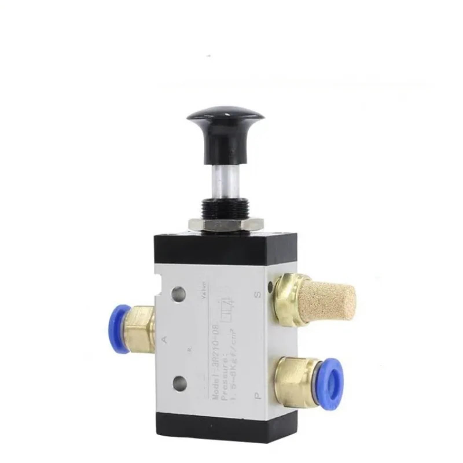 Vanne 3R210-08 manuelle pneumatique avec raccords PC 8mm pour cylindre