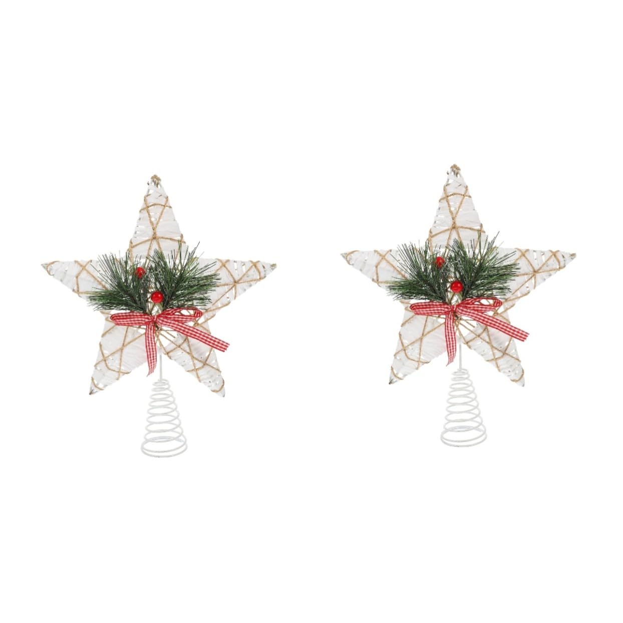 IMIKEYA 2 Stück Weihnachtsbaumspitze Stern Baumspitze Stern Pentagramm e e Ornament Weihnachtsbaum Ornament Dekoration
