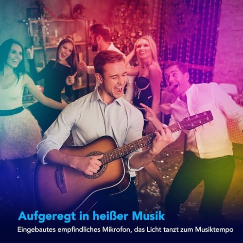 Govee WiFi LED Strip 5m, Smart RGB LED Streifen, App-steuerung, Musik Sync, Funktioniert mit Alexa und Google Assistant, Farbwechsel DIY Deko für Schlafzimmer Wohnzimmer – Bild 5