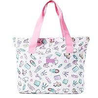Nurse is Love Bolso Mujer Grande con Asas para Enfermera - Bolsos Tote Bag Multiples Bolsillos para una Enfermera en Apuros | Organizador, Guarda Tijeras Enfermeria, Regalos, Tcae Accesorios