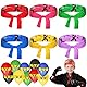 Vylyciy 12 Stück Ninjas Party Stirnband, Ninja Stirnband Kinder Kopfband, Ninjas Party Favors, Kinder Geburtstagsdeko Ninja Gastgeschenke für Karate,Thema Party,Geburtstagsparty