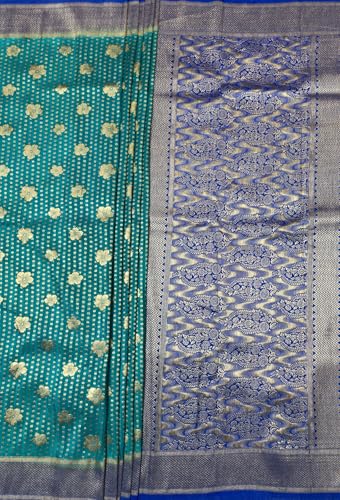 MIMOSA royal blue mysore silk saree – image 6