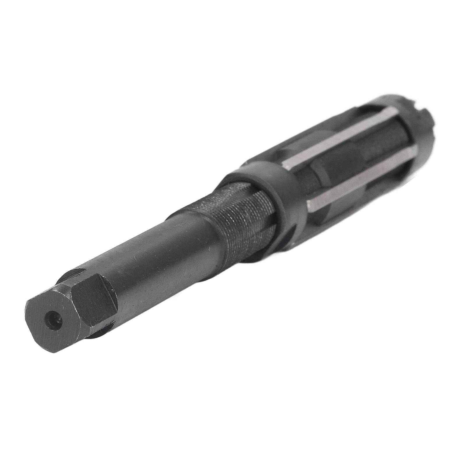 6-schneidige Handreibahle 9SiCr Metall Einstellbare Handbetätigte Reibahle Schneidbohrreibahle mit Geradem Schaft 26‑29,5 Mm