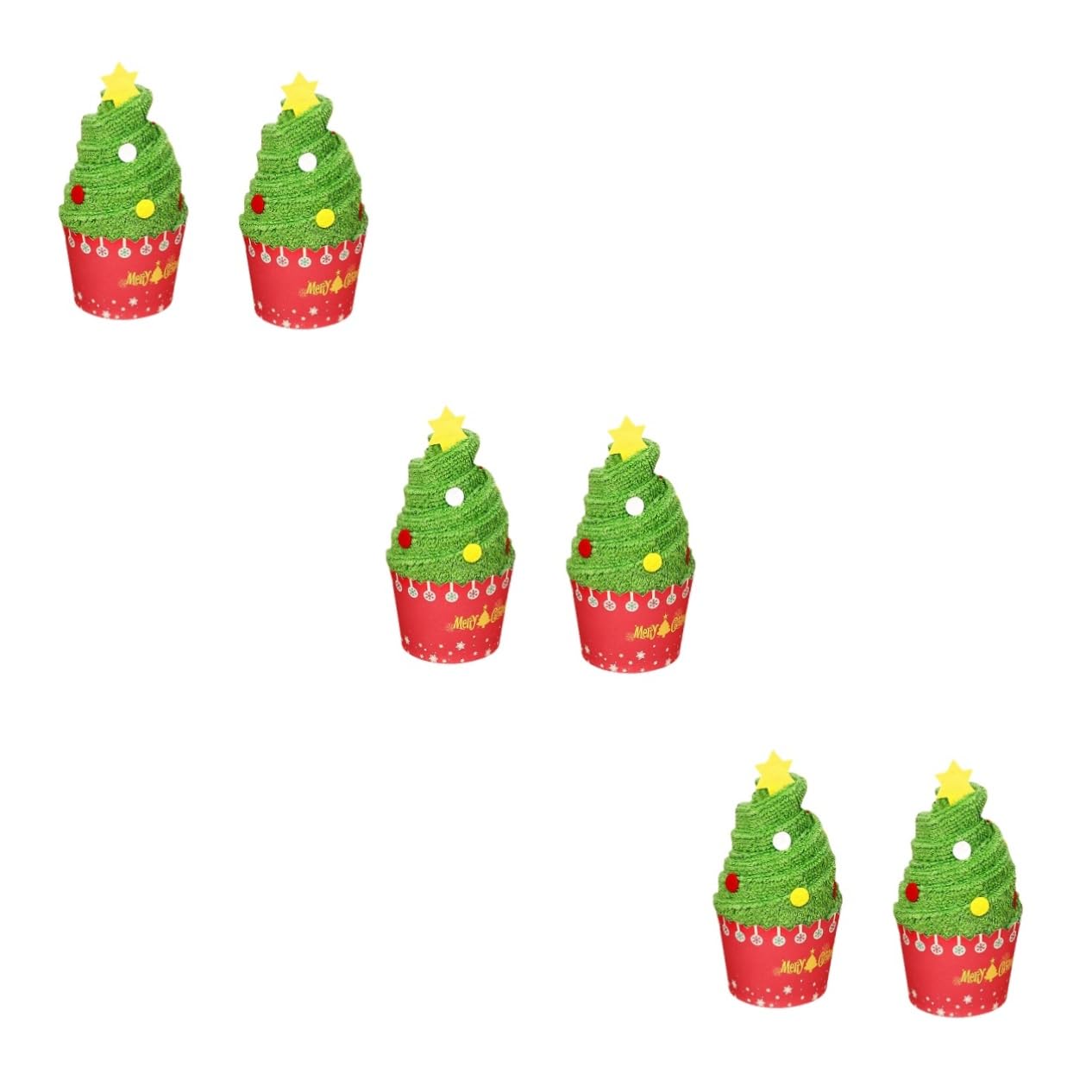 MAGICLULU 3 Set Asciugamani Da Bagno Asciugamano Strofinacci Festivi Salviette Tovagliolo Di Carta Tovaglioli Natale Vacanza Strofinacci Da Cucina Peluche Cotone 2 Pezzi * 3