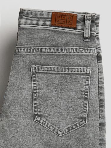Image of Urbano Juniors Boy's Straight Fit Washed Denim Jeans Stretchable