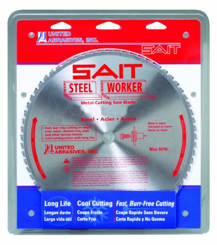 United Abrasives-SAIT 77940 Steel Worker Metal Cutting Blade, 8-Inch x 5/8-Inch, 40-Teeth, 1-Pack