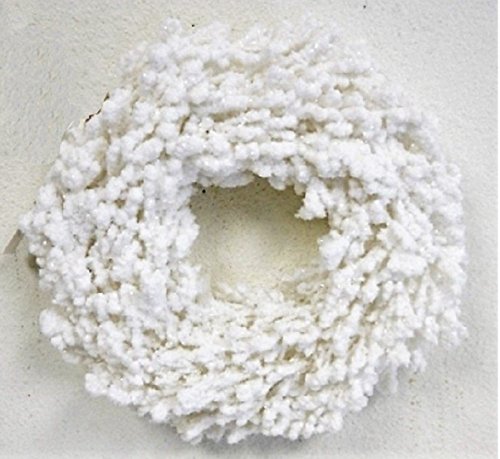 JMB Buyer Choice!Wintry Heavily Flocked Pine Garland, Wreaths, and 8 in Ball (Wreath, 14