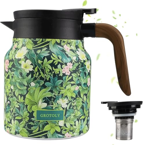 Termo de té floral vintage