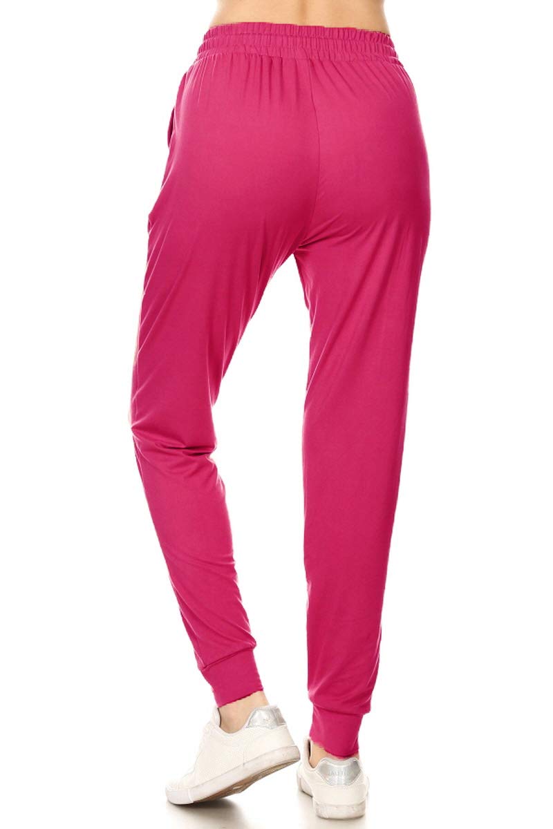 Leggings Depot Women's Jogger Track Cuff Sweatpants with Pockets for Yoga, Workout - Image 3