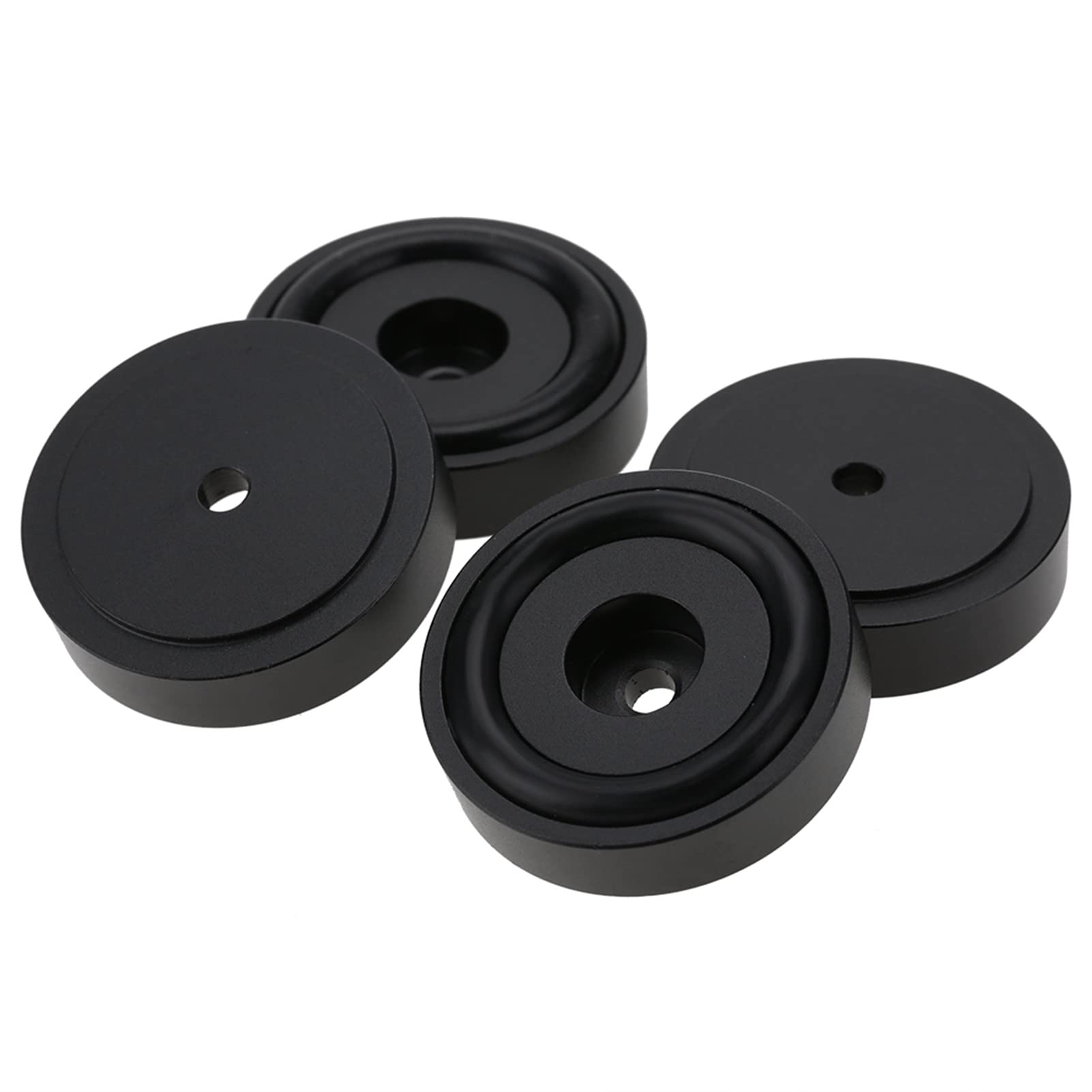 Amplificatore Piedini in Alluminio Anodizzato 4Pcs 40x10mm Nero