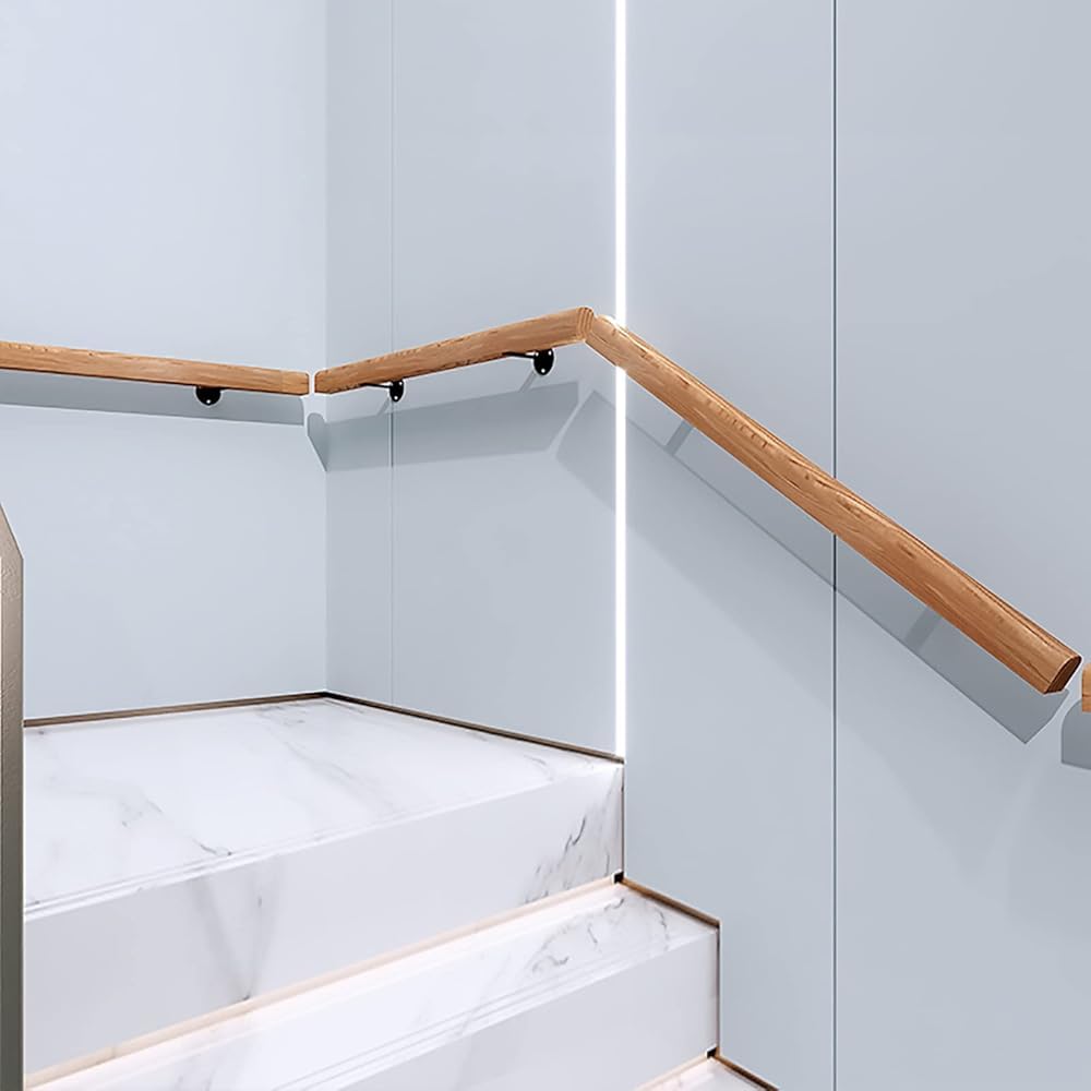 Guardrail di sicurezza antiscivolo in legno per interni ed esterni, per corridoi, loft, patii, asili, 3.28ft / 100 cm, soluzione di supporto per bambini e animali domestici