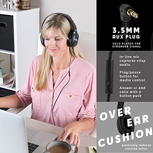 Casque filaire confortable avec micros intégrés d'école Sonitum