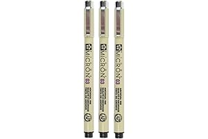 Pigma Sakura Micron - Fineliners 0.3Mm Black (Pack of 3)