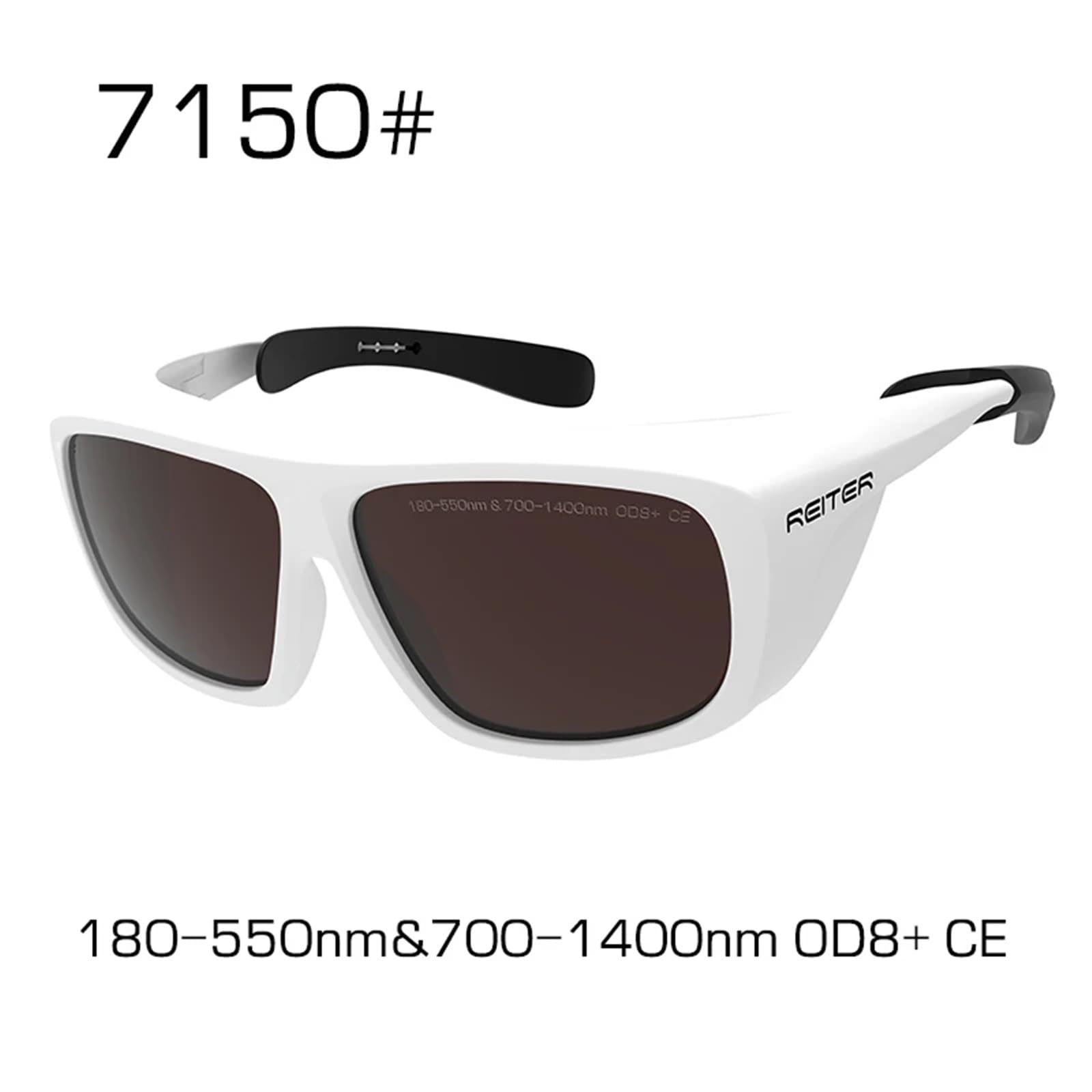 Gafas protectoras de 180-550 nm y 700-1400 con un rendimiento protección nivel OD8 seguro confiable Para obras, talleres, ciclismo, jogging, servicio