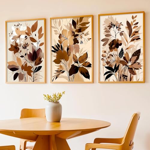 Image of kotart Painting for Wall Decoration - Modern Art Wall Decor Framed Painting for Living Room Bedroom - Framed Wall Posters /Paintings with Frame Set of 3-D (Art 10, 13x17 inch)