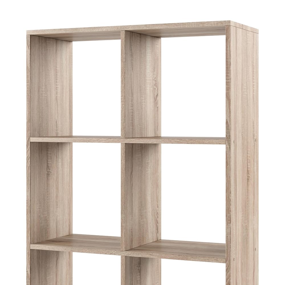 Vicco Raumteiler Scutum, Sonoma, 143 x 72 cm, zur Nutzung als Raumteiler oder offenes Bücherregal