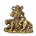 Produktbild Siunwdiy Reine Kupferstatue von Gott des Reichtums Zhao Gongming Buddha Statue von Bronze Gott des Reichtums Glück und böse Geister Home Office Dekoration,Gold