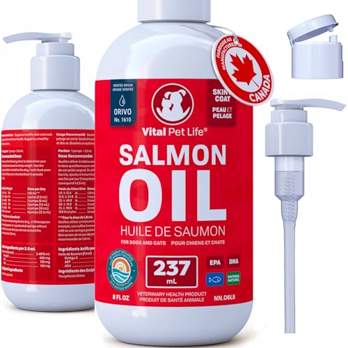 Salmon Oil for Dogs 237 mL, Healthy Skin & Coat Liquid Fish Omega 3 DHA EPA view 2
