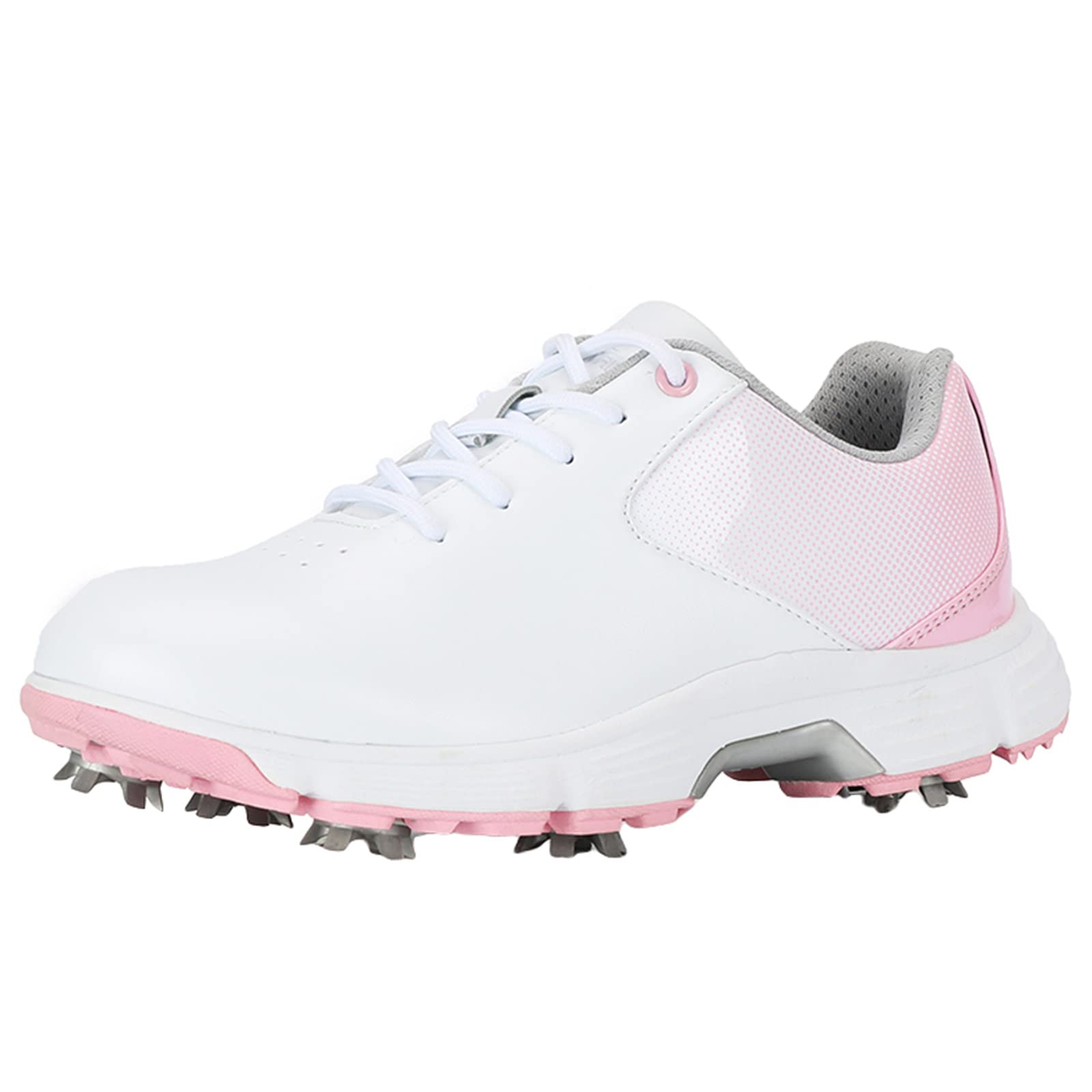 Scarpe da Golf Impermeabili da Donna Scarpe da Ginnastica Larghe A Spillo in Morbida Pelle Comode