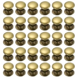 Sourcing Map Ledernieten Bronze 100 Sets