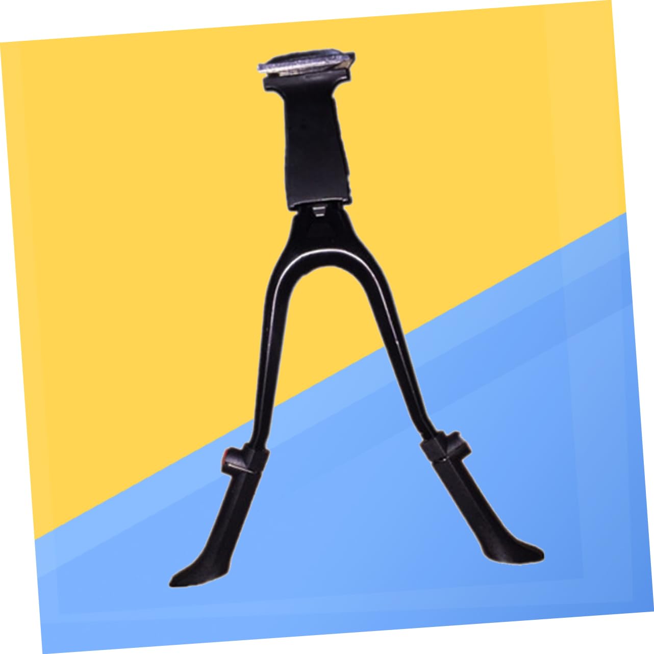 Béquille de Vélo Double Centrale Réglable pour Vélo 26 Pouces et Plus Noir