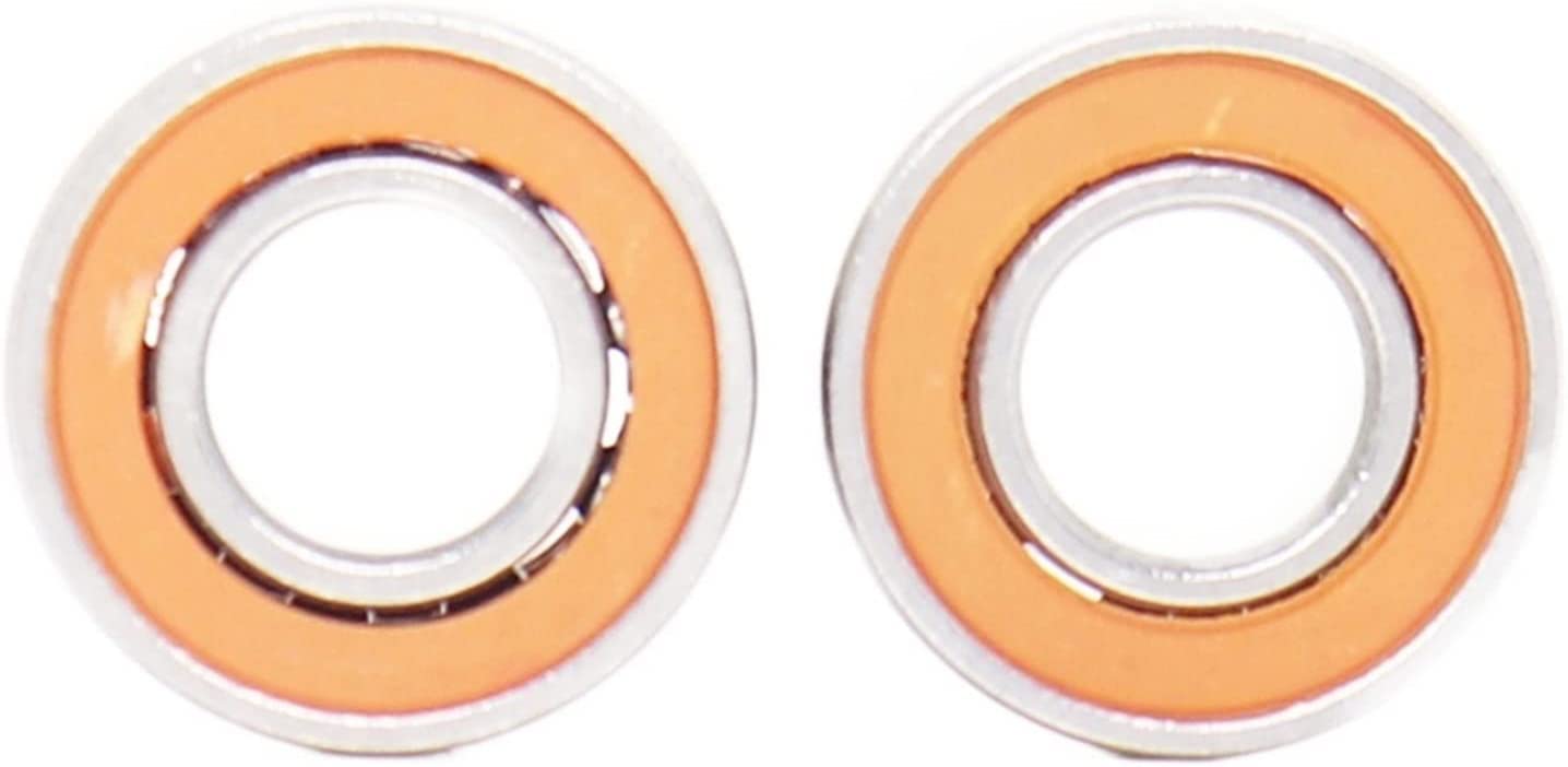 LHNBGTUIW 2PCS SMR128 2OS Bearing 8 * 12 3.5mm ABEC-7 Stainless Steel Hybrid Ceramic Ocean Fishing Reels Ball Bearings SMR128C